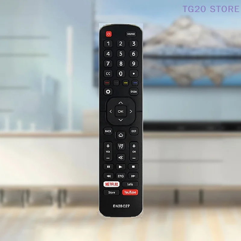1 Uds Hisense LCD inteligente LED TV Control remoto con Netflix YouTube para H32A5840 H43AE6030 H32B5600 H39AE5500 H40B5600 EN2BC27