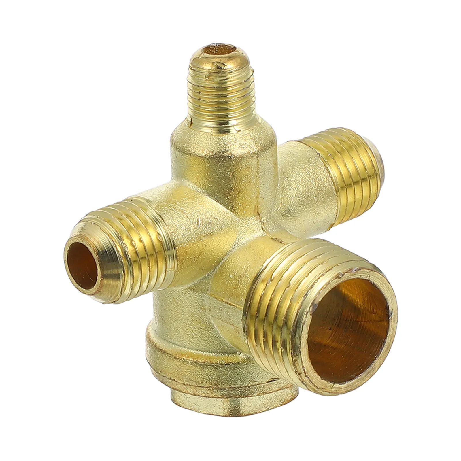 Air Compressor Check Valve 4 Ways Threaded Non-Return Valve Replacement Part Pneumatic Air Pressure Connector Fitting Safety