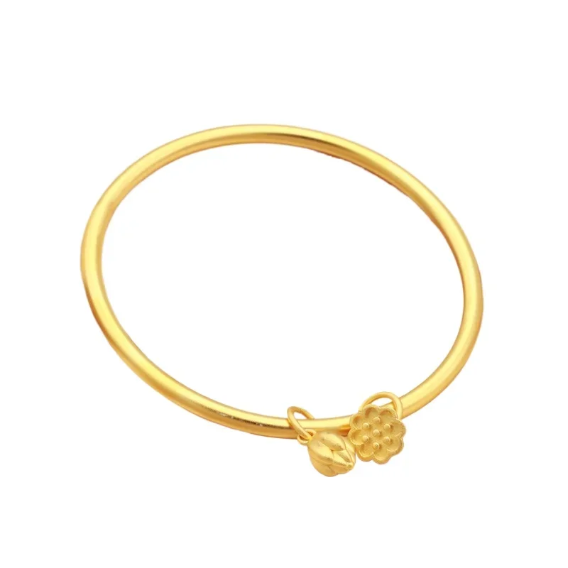 Простой браслет из песочного золота с самодисциплиной, женский браслет из титановой стали, легкий роскошный нишевый изысканный браслет серии Mori