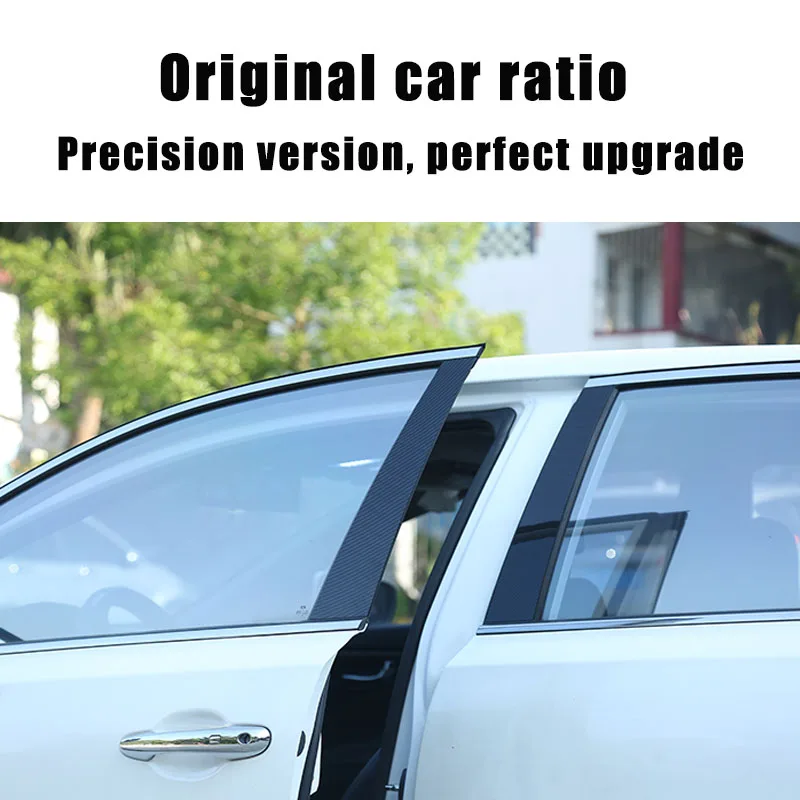 6Pcs Car Window Pillar Posts Door Trims Cover for Honda FIT JAZZ 2014 2015 2016 2017 2018 - 2020 BC Column Sticker Accessories - view 4