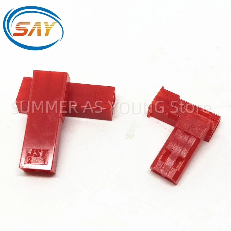 300 STKS JST SYP 2 Pin Man Vrouw Connector Kit 2.54mm Toonhoogte JST Behuizing Crimp Terminal Connector Voor RC Lipo Batterij Rood