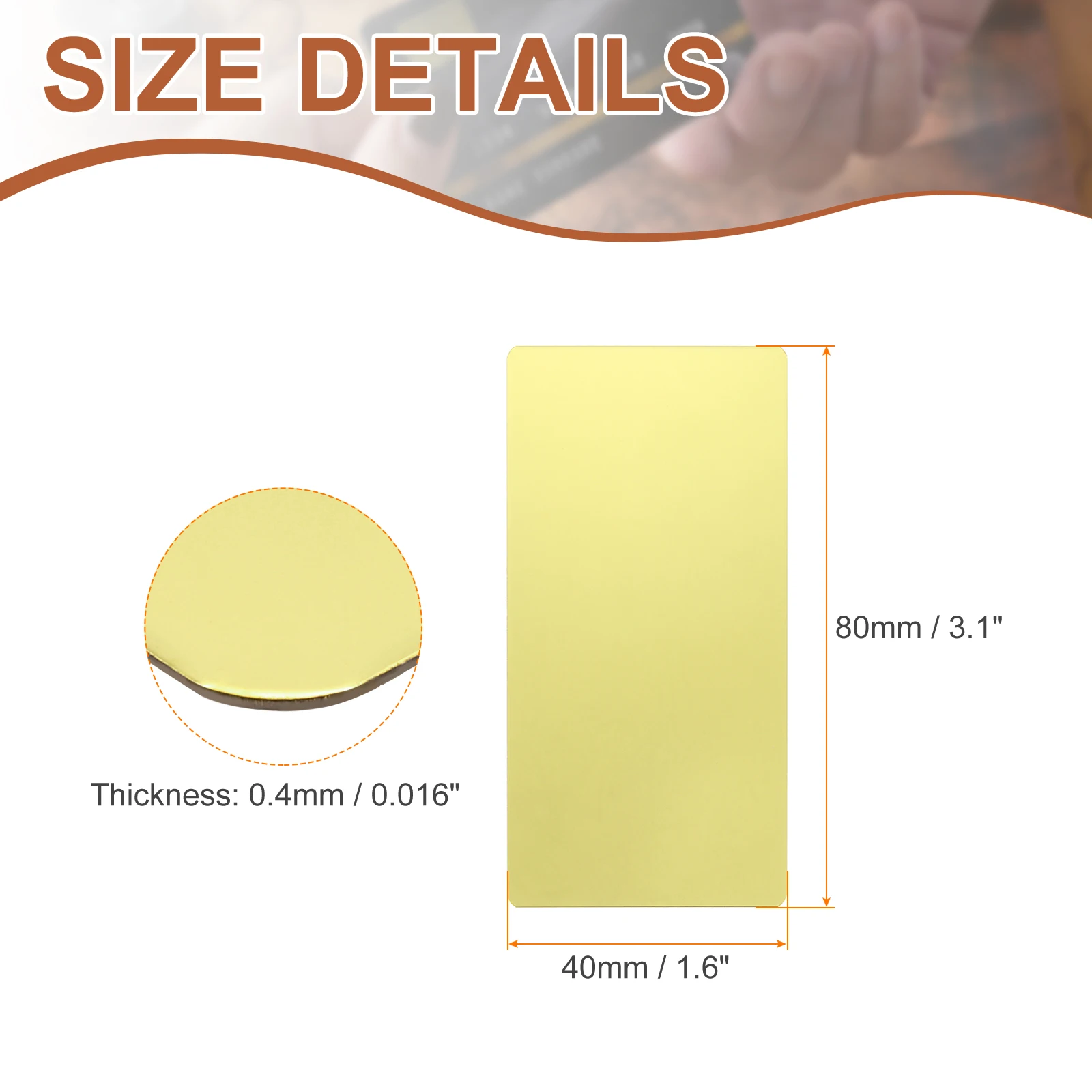 5/10 Stuks Metalen Visitekaartjes 201 Rvs Spiegel Titanium Laser Graveren Kaarten Custom Blank CNC Graveren Vel voor Kantoor