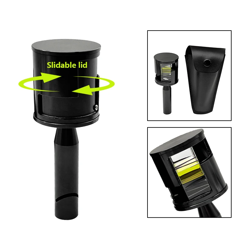 Black Rotatable Swiss type New Optical Transit Square Cartesian for Optical Theodolite For Total Station Prism Surveying