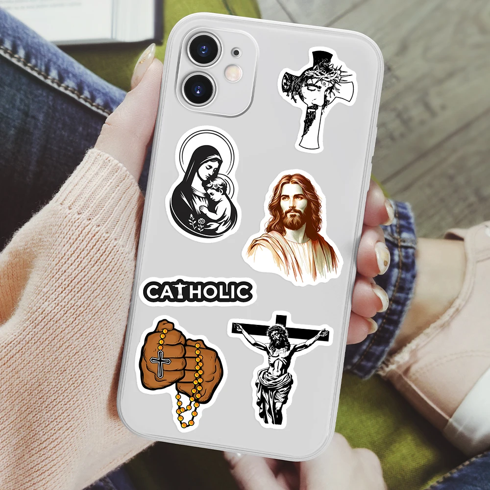 Jesus Bible God Christian Stickers Faith Church Art DIY Gift Waterproof Graffiti Decal for Laptop Phone Scrapbook Luggage Bottle