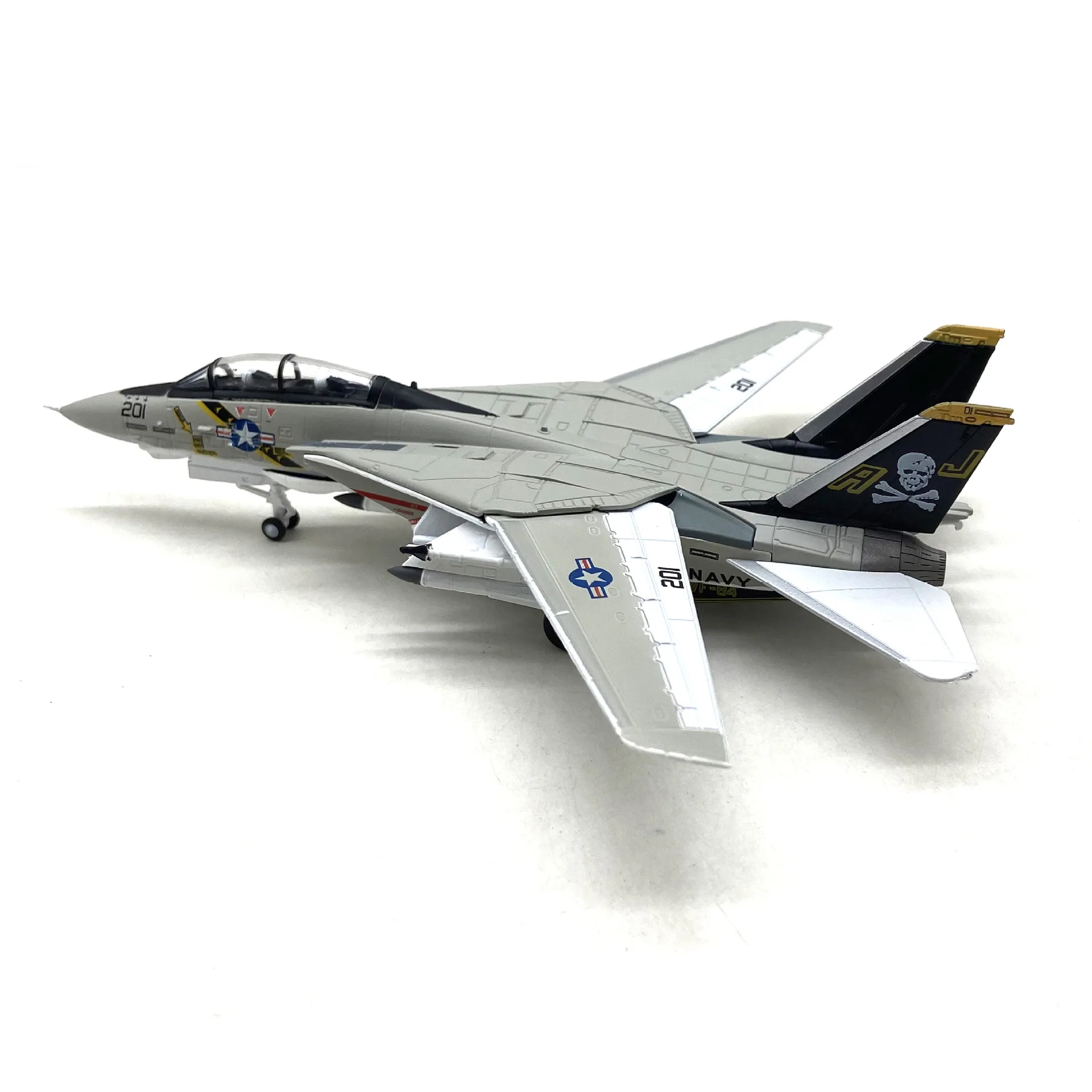 

Масштаб 1-100 США F-14 Tomcat Имитационная модель самолета из сплава с подвижными колесами и крыльями