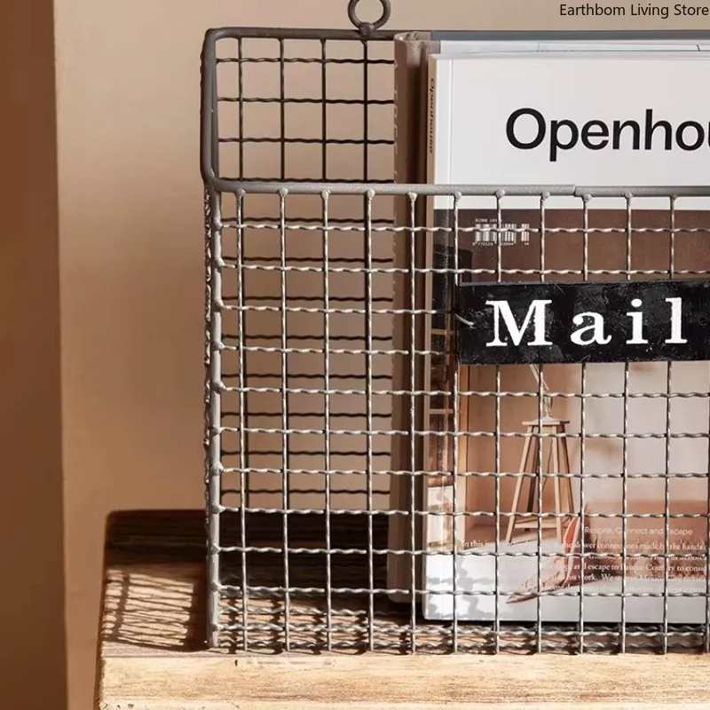 Retro Ironwork Magazine Racks American-style Living Magazine Racks Room Study Storage Office Furniture Das Magazin ZY40ZZJ