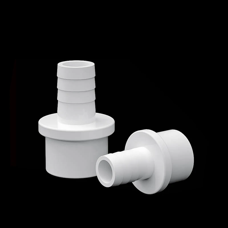 Conector rápido de cola de lengüeta de manguera UPVC, adaptador de plástico de tubo duro de 20x5 ~ 63x50mm, accesorio de juntas de manguera suave