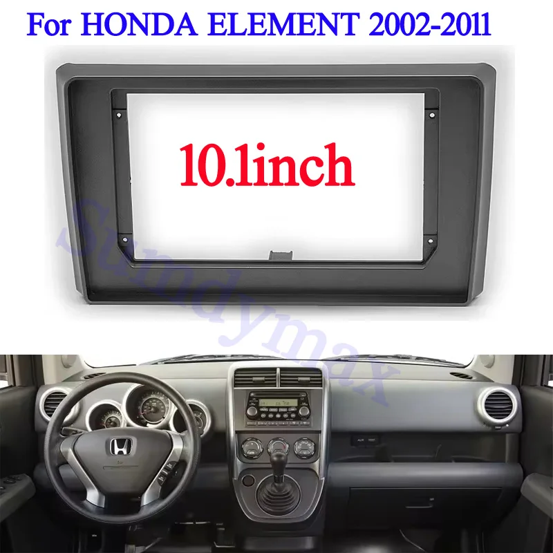

10.1 inch 2din Car Radio Frame For HONDA ELEMENT 2002 2003 -2011 Android Radio Dashboard Kit Face Plate Fascia Frame