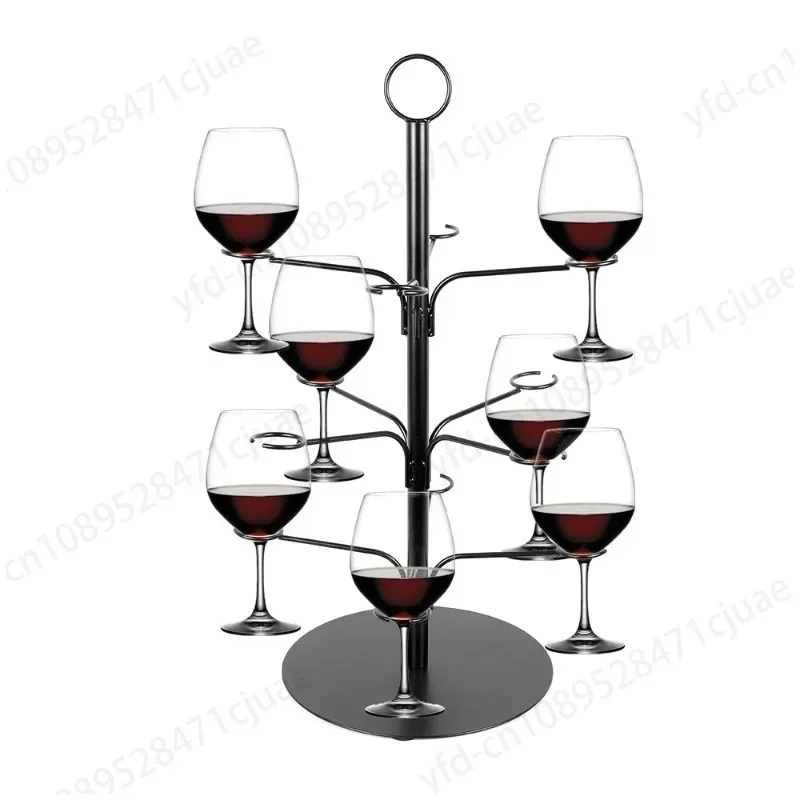 

INTELLIGENT 3 Tier Wine Glass Holder Freestanding Tabletop Storage Rack Cocktail Glass Tree Display Stand