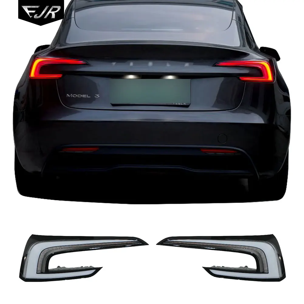 For Tesla Model 3 Highland 2024-2025 Taillights Modified LED Turn Signal Car Back Tail Lights Lamp Accessories