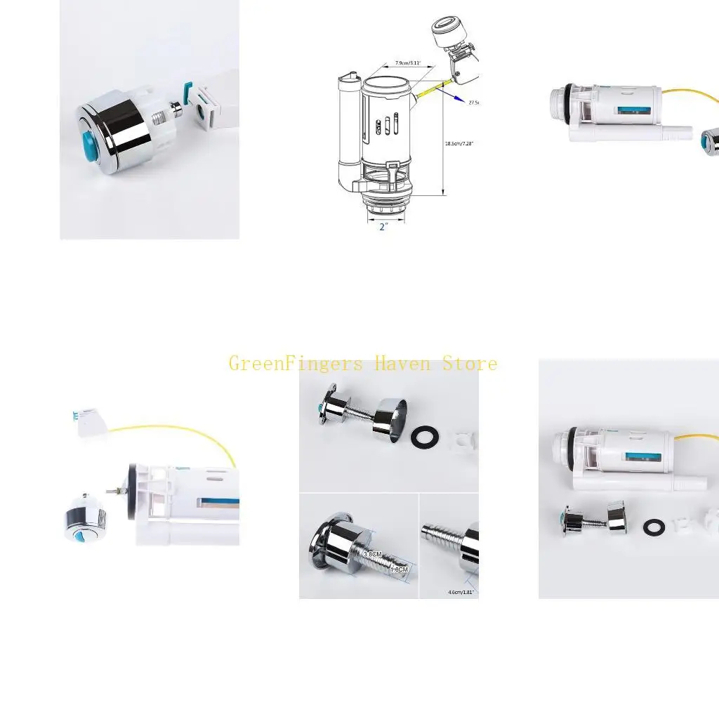 F68D Industrial Grade Double-Row Drain Valves for Toilet Tanks Easy-to-Use Line Control Accessories for Effective Flushing