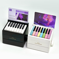 2025 Olivia Piano Calendar 15 Keys Mini Piano Calendar Desktop Peripheral Ornaments with 27 Music Calendar Cards 26 Songs Gifts