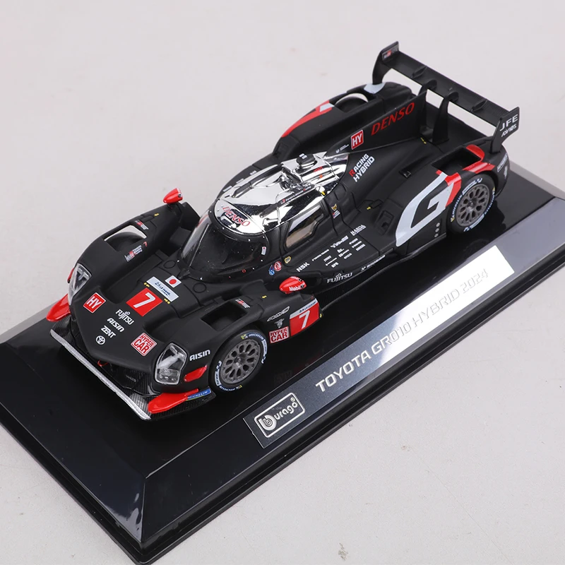 Burago 1:43 TOYOTA GR010 Hybrid 2024 #7 Alloy Model Car