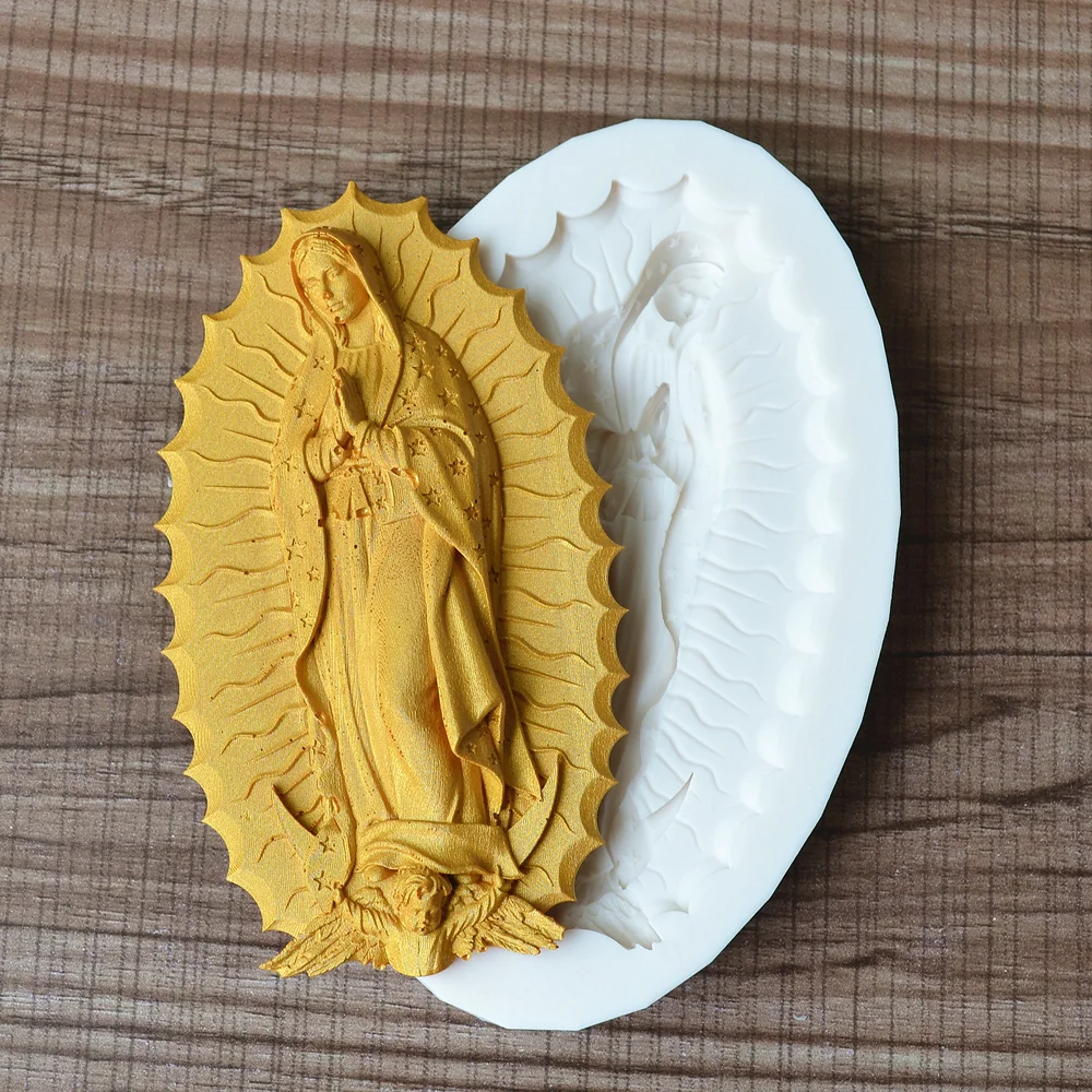 Silicone Mold Angel Our Lady Kitchen Baking Cake Decoration Tools For DIY Star Pastry Chocolate Fondant Relief Moulds Supplies