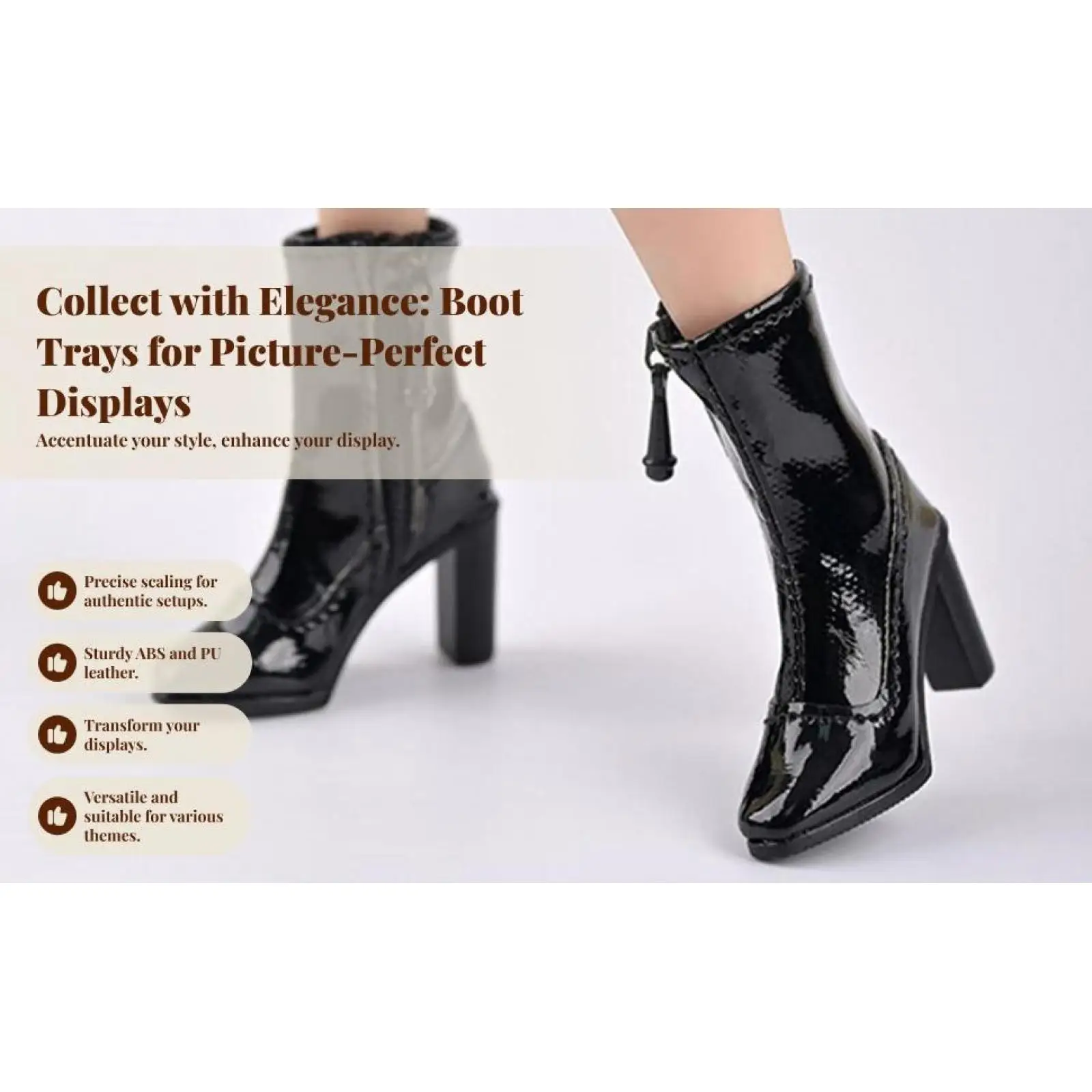 1/6 مقياس النساء الشكل أحذية بوت قصيرة صغيرة خلع الملابس المحمولة الدعائم عادية لينة دمية كعب الأحذية للإناث عمل الشكل