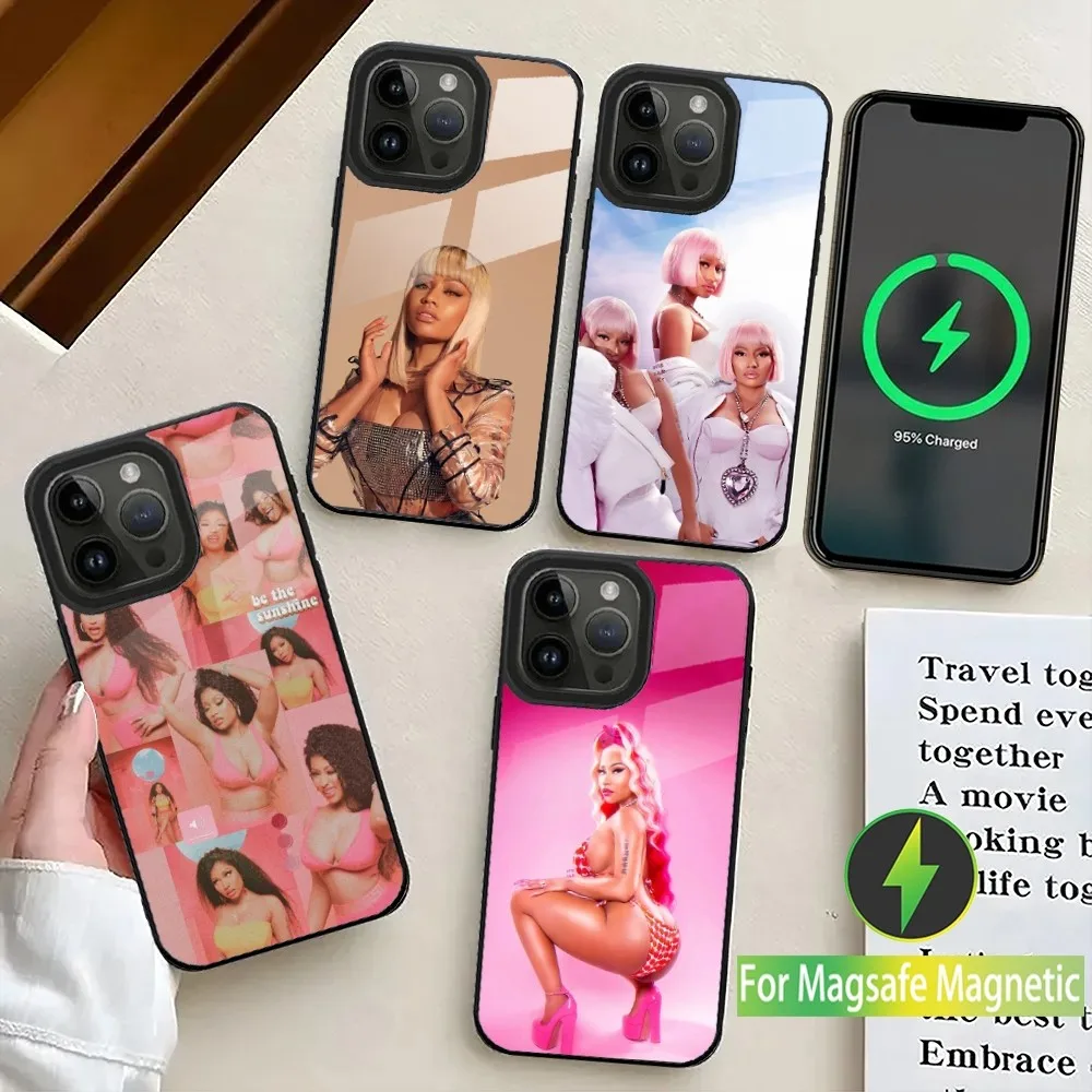 N-Nicki Singer M-Minaj Phone Case For iPhone 16,15,14,13,12,11,Plus,Pro,Max Mini Magsafe Magnetic Wireless Charging