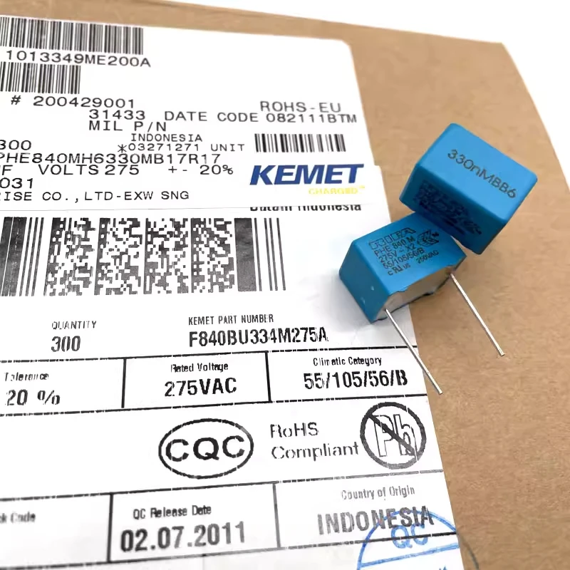 Finland KEMET EVOX RIFA PME840 0.33uf 330nf 334 275v audio film capacitor