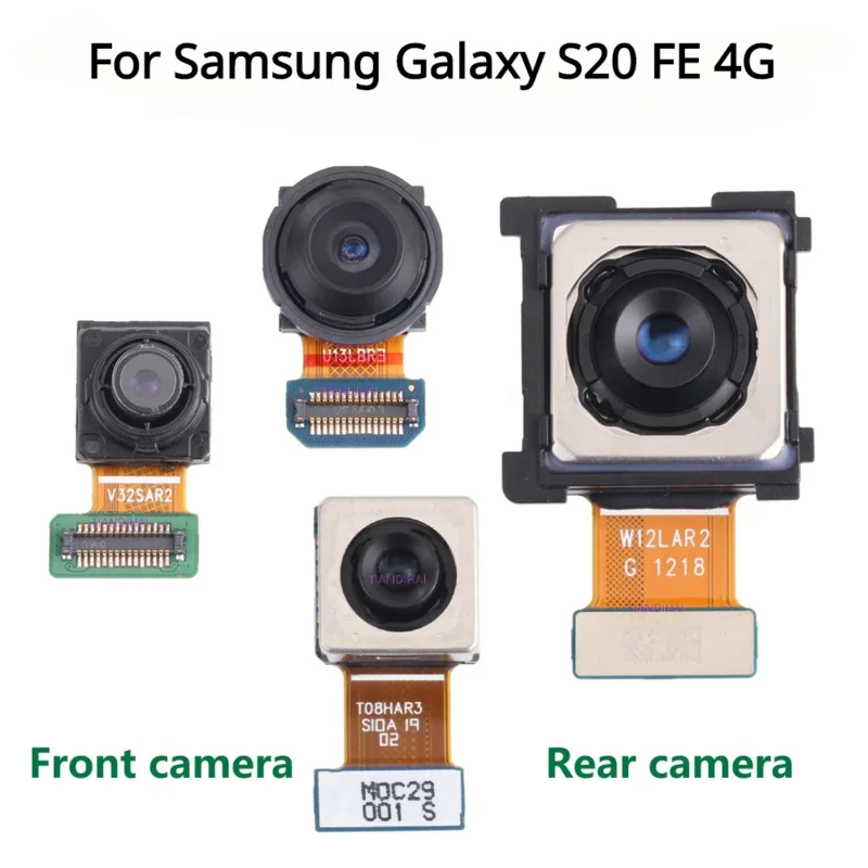 

Front Rear Camera For Samsung Galaxy S20 FE 4G Lite S20fe G780 G780F Back Backside Frontal Camera Flex Cable Module