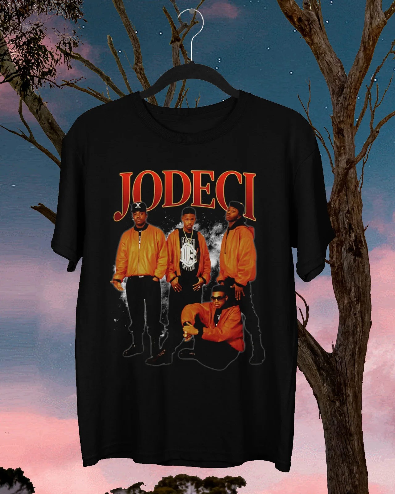 NEW Jodeci Band Short Sleeve Cotton Black All Size Shirt