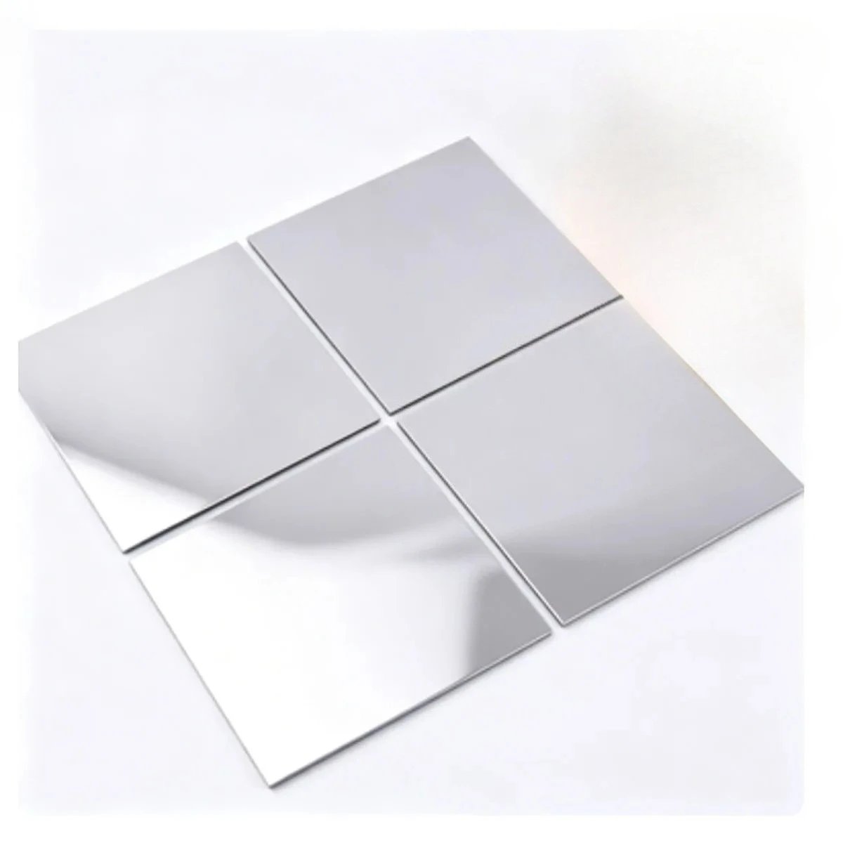 304 Stainless Steel Sheet 8K Mirror Polished Plate 0.5/0.8/1/1.5/2mm Thick High Gloss Finish Panel