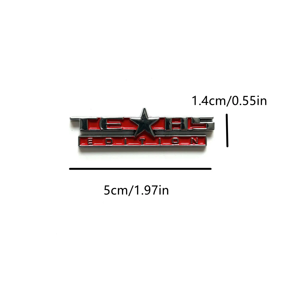 3D Texas Edition Car Trunk Zinc Alloy Badge Emblem For Car Fender Rear Body Tailgate Accessories Adhesive Styling Badge
