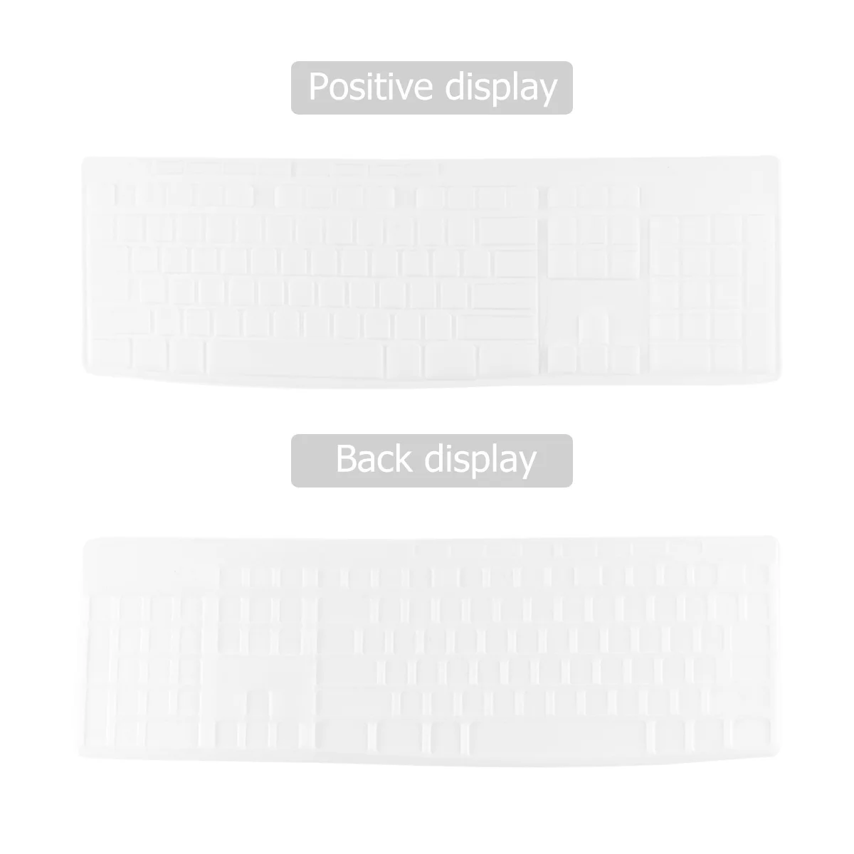 

Water-resistant Keyboard Protector Silicone Transparent Keyboard Skin Keyboard Protective Cover Compatible for K270