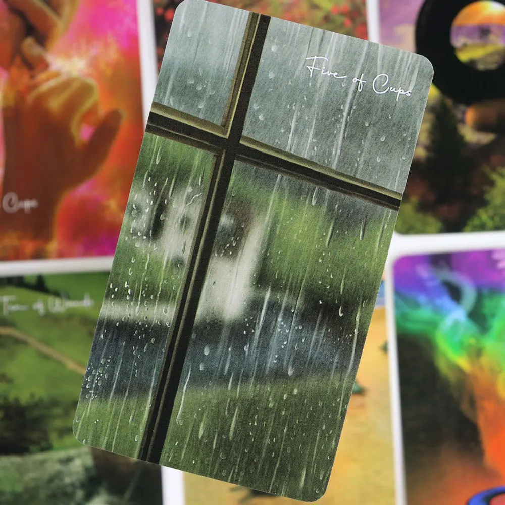 حار بيع Oneneess التارو أوراكل الترفيه بطاقة الترفيه الأسرة جمع العرافة سطح السفينة التارو مجلس لعب ورق مقوى #3