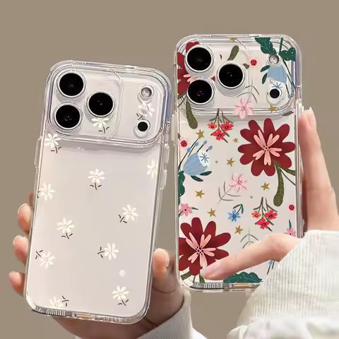 Trendy White Small Flower Case For Xiaomi 15T Pro POCO X7 X6 X5 X4 X3 M7 F5 Pro F5 F3 M3 11 Lite 5G NE 11T Pro Transparent Cover