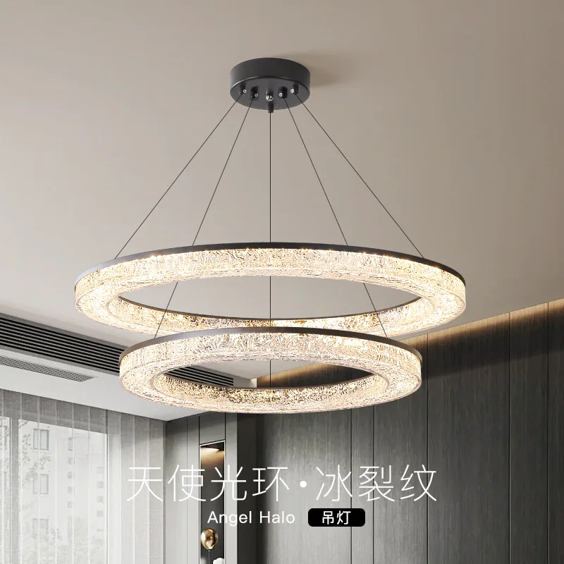 

Italian minimalist high-end light luxury resin living room chandelier main lamp modern minimalist hall dining room bedroom lamp