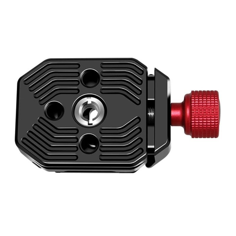 Adaptador base abrazadera placa liberación rápida para cámara, estándar metal 38mm para estabilizadores, y