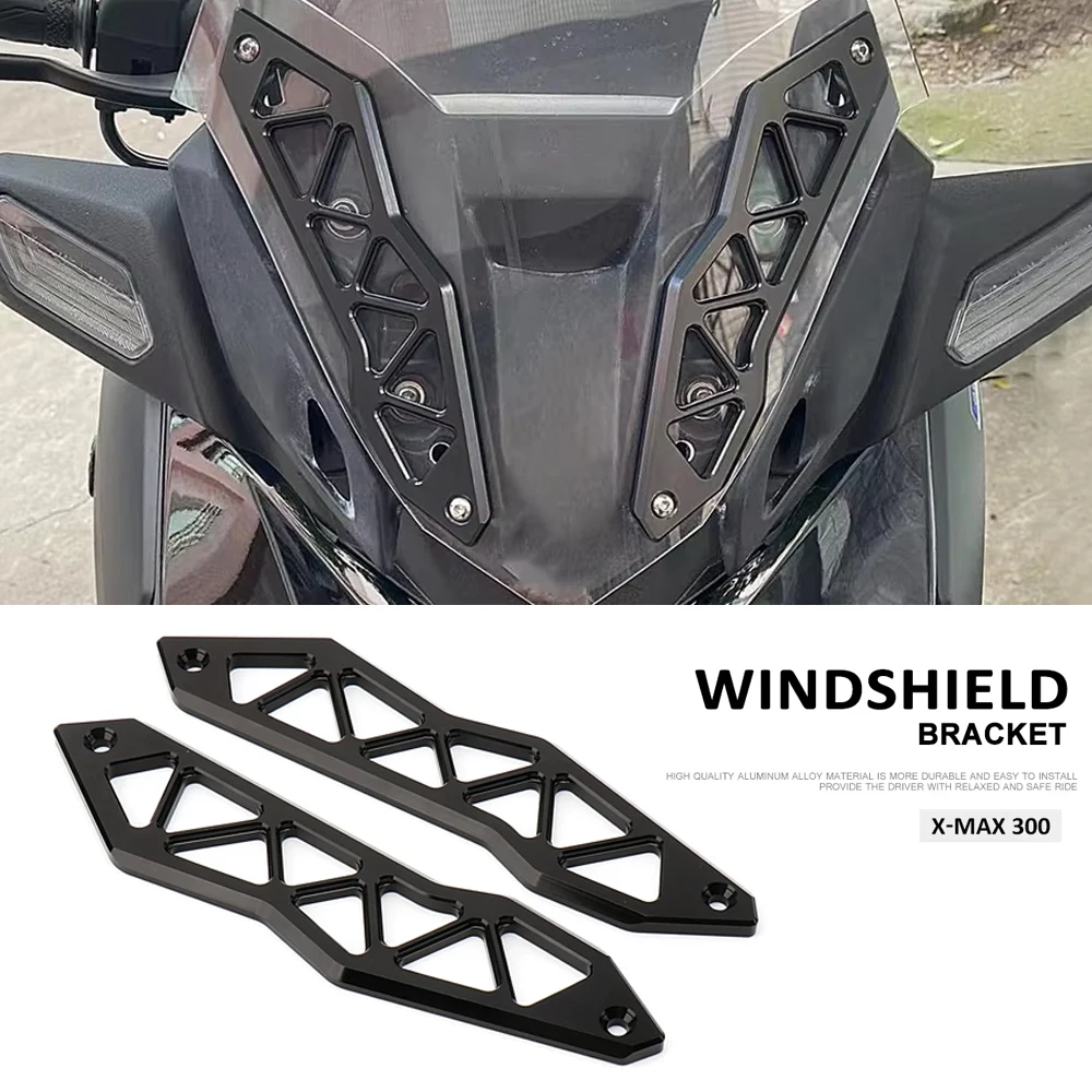 

Motorcycle Accessories For Yamaha XMAX300 XMAX 300 X-max300 2023-2024 Decorative Strip Modified Support Windshield Bracket CNC