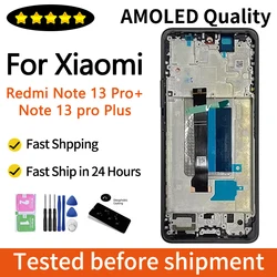 6.67“ AMOLED for Xiaomi Redmi Note 13 Pro+ Plus 5G Lcd Display Touch Screen Digitizer 23090RA98I 23090RA98C 23090RA98G Display