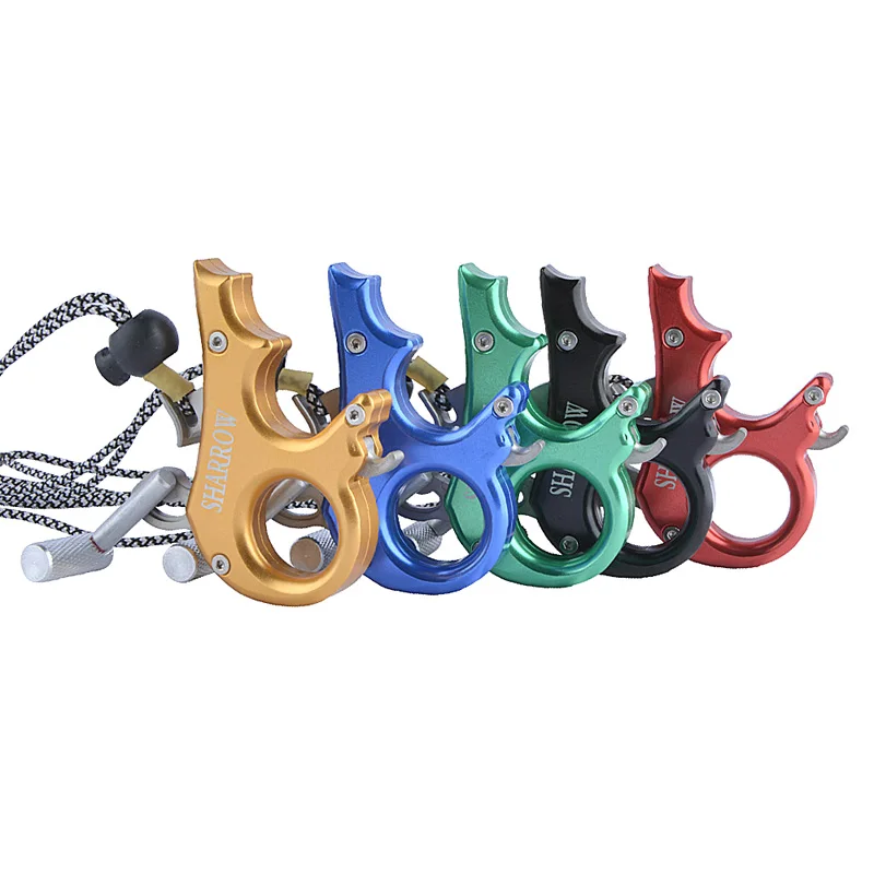 

Archery Compound Bow Release Aid 3 Finger Thump Trigger Caliper Hinge Arrow Release for Outdoor Hunting Shooting