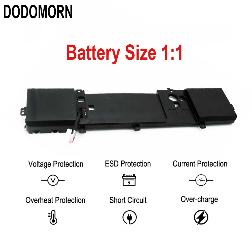 DODOMORN New 191YN Battery  For Dell 15 R1,15 R2, ALW15ED-1828 2F3W1 ALW15ED-1718 ALW15ER-3718 P42F