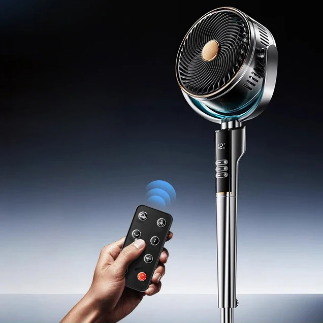 New DC Motor BLDC Digital Display Cool Air Circulation Stand Fan With Remote Control With LED Light High Quality