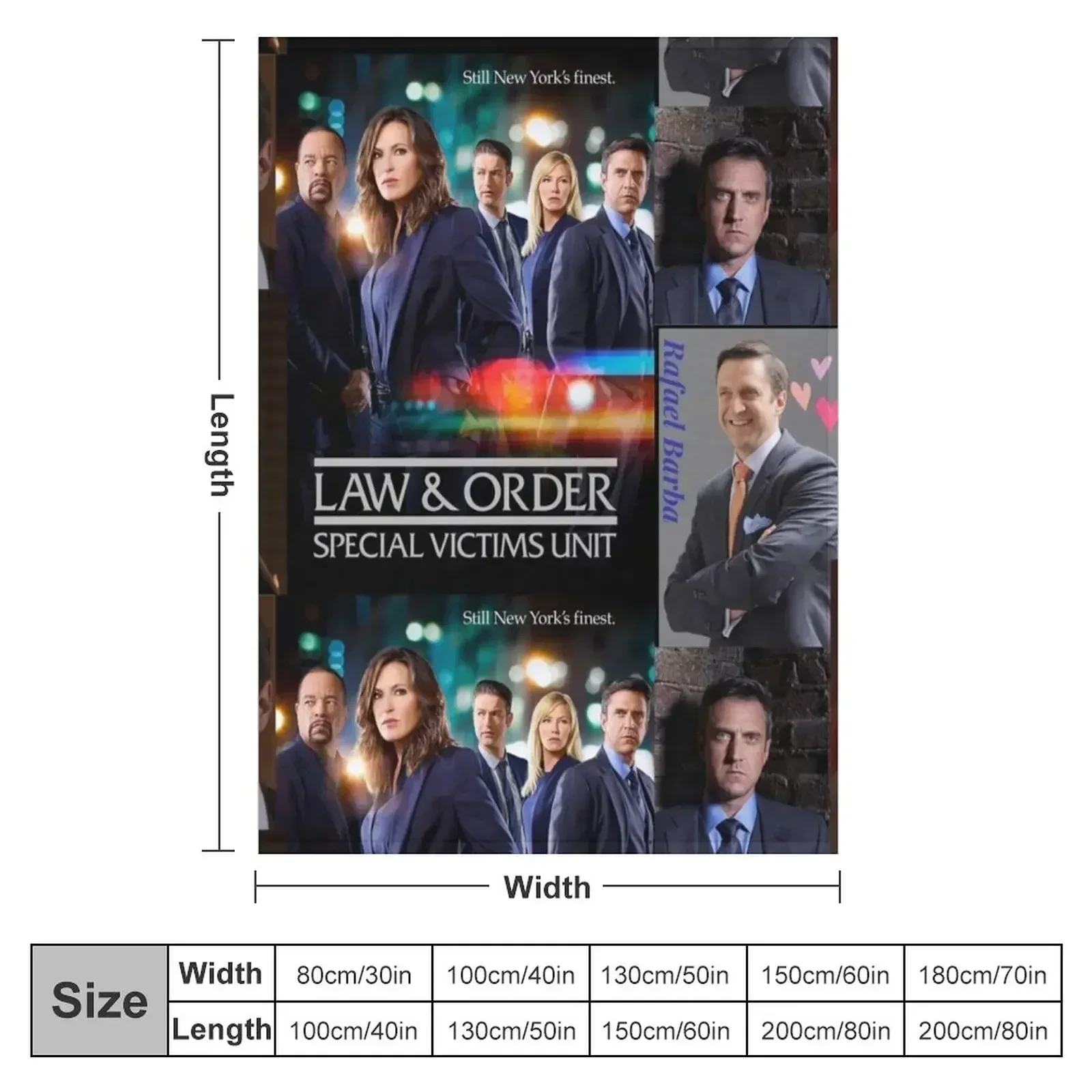 Law and Order SVU Throw Blanket couch cozy soft plush fuzzy picnic outdoor blanket