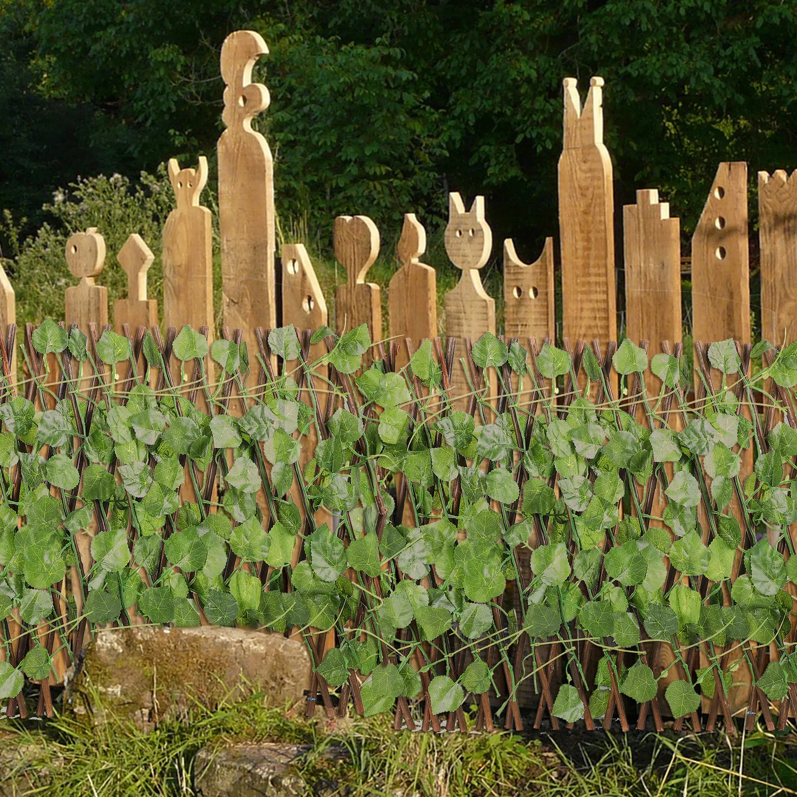 

Foldable Simulation Eco-Friendly Diy Garden For Indoor Outdoor Decor Mini Fence Ornament Artificial Fence