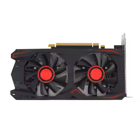 6GB GDDR5 Graphics Card 192Bit Dual Fan PCIe 2.0 16X Slot Gaming Video Card Supports DVI VGA HD Multimedia Interface for Desktop