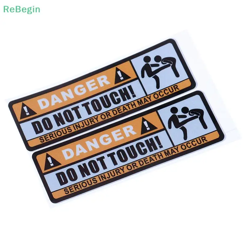 1pc Waterproof Do Not Touch Bike Car Sticker Warning Sign Personalized PVC Cars Sticker Cycling Acc