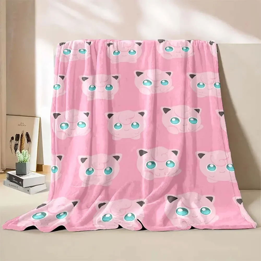 بطانية مطبوعة لطيفة للأطفال والكبار ، مفروشات ناعمة ودافئة للسرير والأريكة ، غطاء سفر خارجي