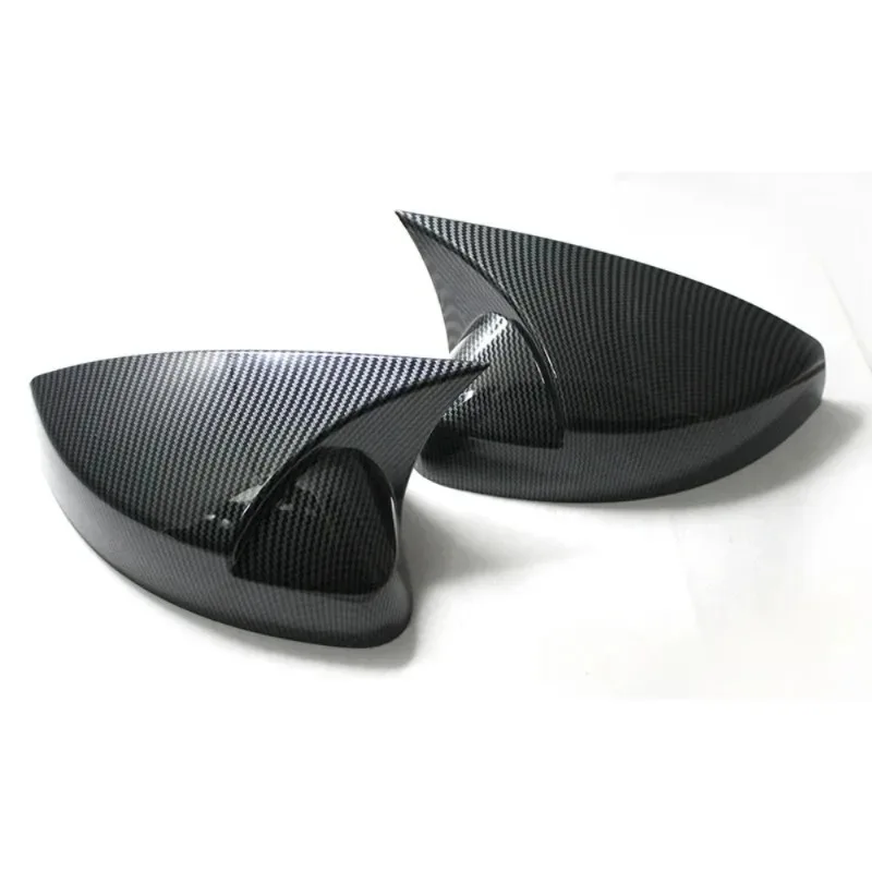 2014 For Audi A3 Rear View Mirror Case Cover Cap S3 8V RS3 Carbon fiber pattern Black Cover 2013 2015 2016 2017 2018 2019 - view 3