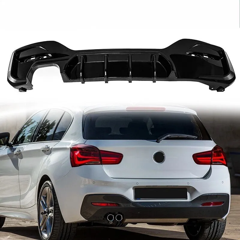 Diffuser achter voor BMW 1-serie F20 F21 LCI M Sport 2015-2019 MP Stijl Achterbumper Lip Diffuser Spoiler Splitters Body Kit Tuning