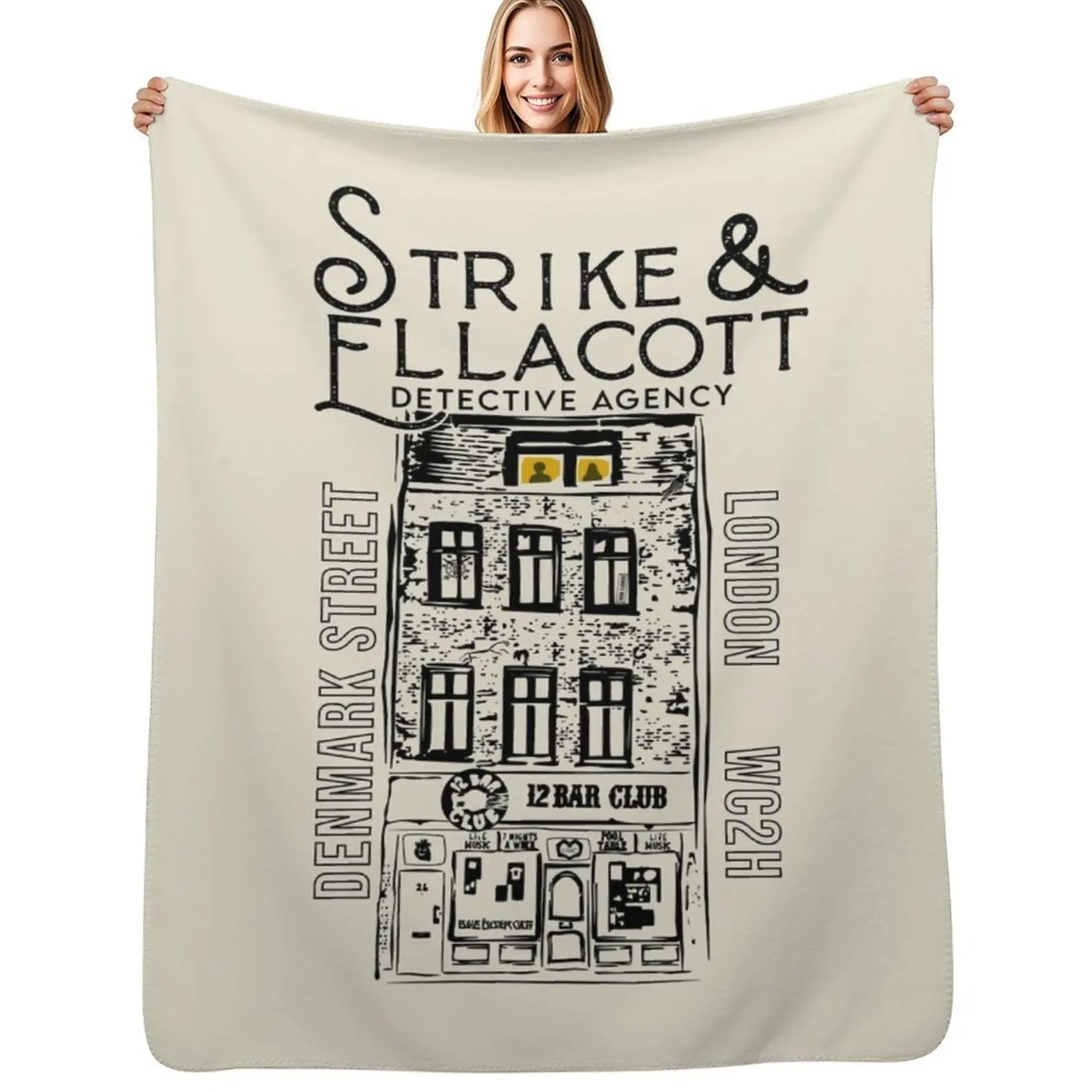 Cormoran Strike Throw Blanket wednesday Luxury Brand Luxury Thicken Soft Beds Soft Plush Plaid Flannels Blankets
