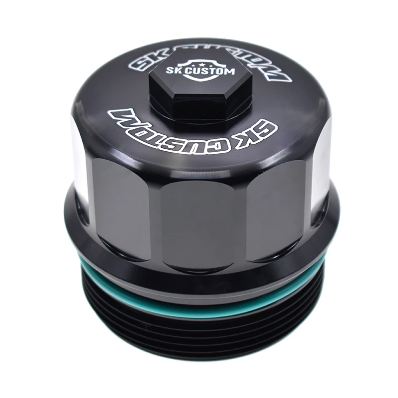 SK CUSTOM For Mini R55 R56 R57 R58 R59 R60 R61 N12 N14 N16 N18Engine Oil Filter Cap Forged Aluminum Alloy Filter Element Housing