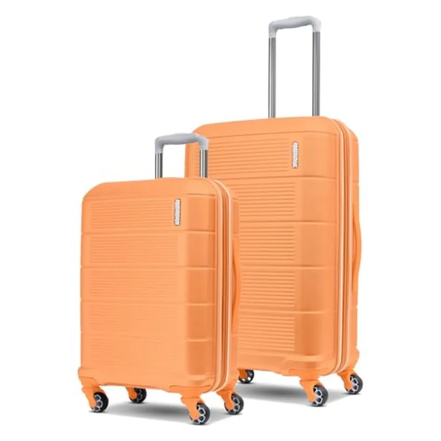 

American Tourister Stratum 2.0 Hardside Expandable Luggage with Spinners Papaya 2PC SET Carry-on Medium