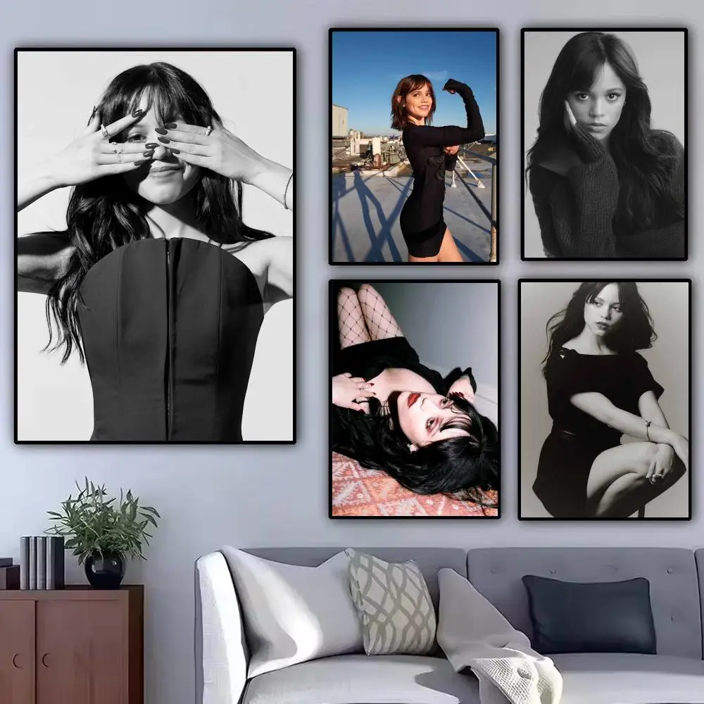 Actor J-Jenna Ortega Poster Modern  Wall Art Aesthetic Minimalist Bedroom Decor Cafe Home Gift