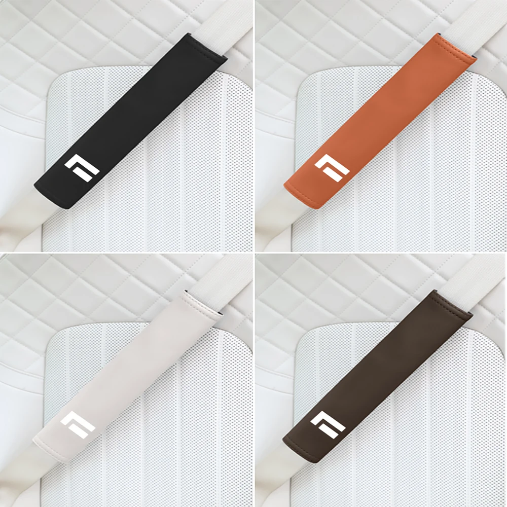 Car Leather Seat Belt Shoulder Protector For BAIC Jishi Polestone 01 Rox 01 2023 - 2025 Seat Belt Protective Cover Accessories - Image 6