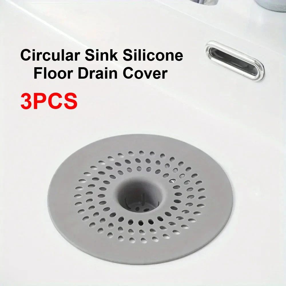 

Anti-blocking Sink Strainer Round Shape Floor Drain Sewer Outfall Drain Filter Hair Clean Up Waste Catcher Bathroom Accessories