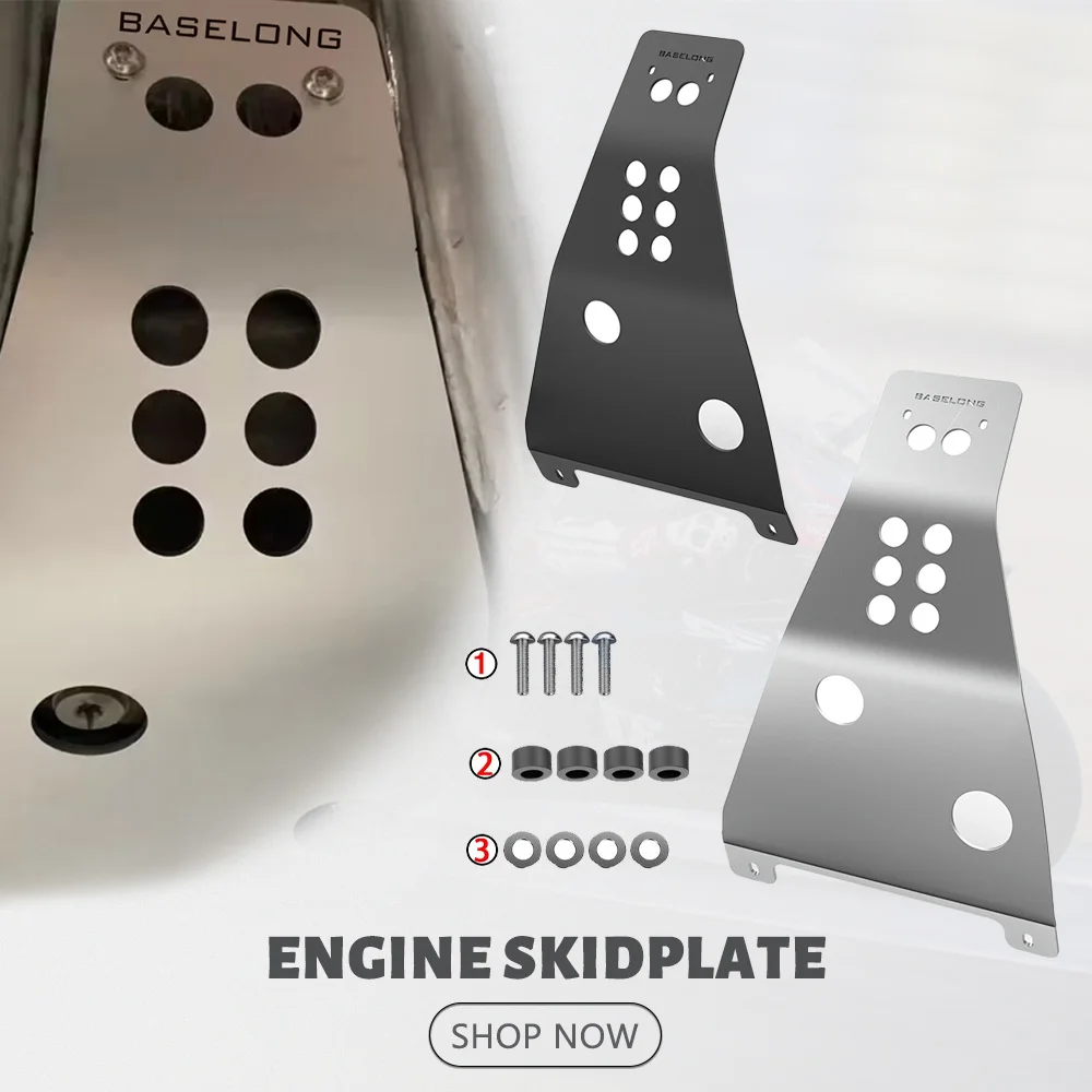 

For HONDA CRF300L CFR 300L 2021-2025 2024 Motorcycle Accessories Engine Skid Plate Cover Guard Skidplate Debris Shield Protector