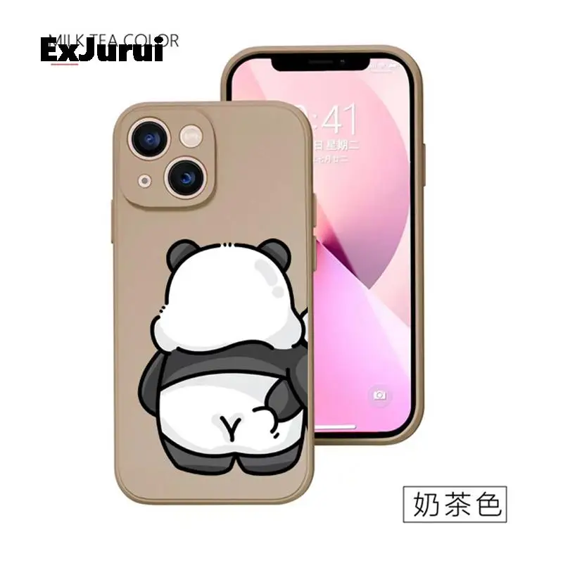 Funny Bear Bunny Couple Phone Case for IPhone 14 13 12 11 Pro XS Max Mini 7 8 14 Plus SE2 X XR Shockproof Cover Capa Fundas Skin